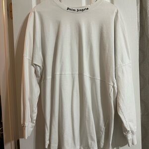 PALM ANGELS WHITE LONG SLEEVE TEE